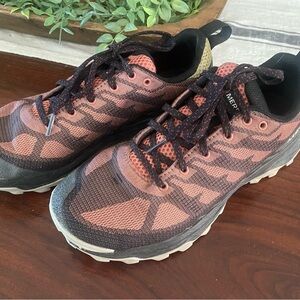 Merrell Black and Orange Sneakers Rugged Design